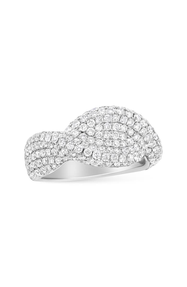 Haus of Brilliance 18K White Gold Cluster 2 1/4 Cttw Diamond Fashion Ring, Main, color, White