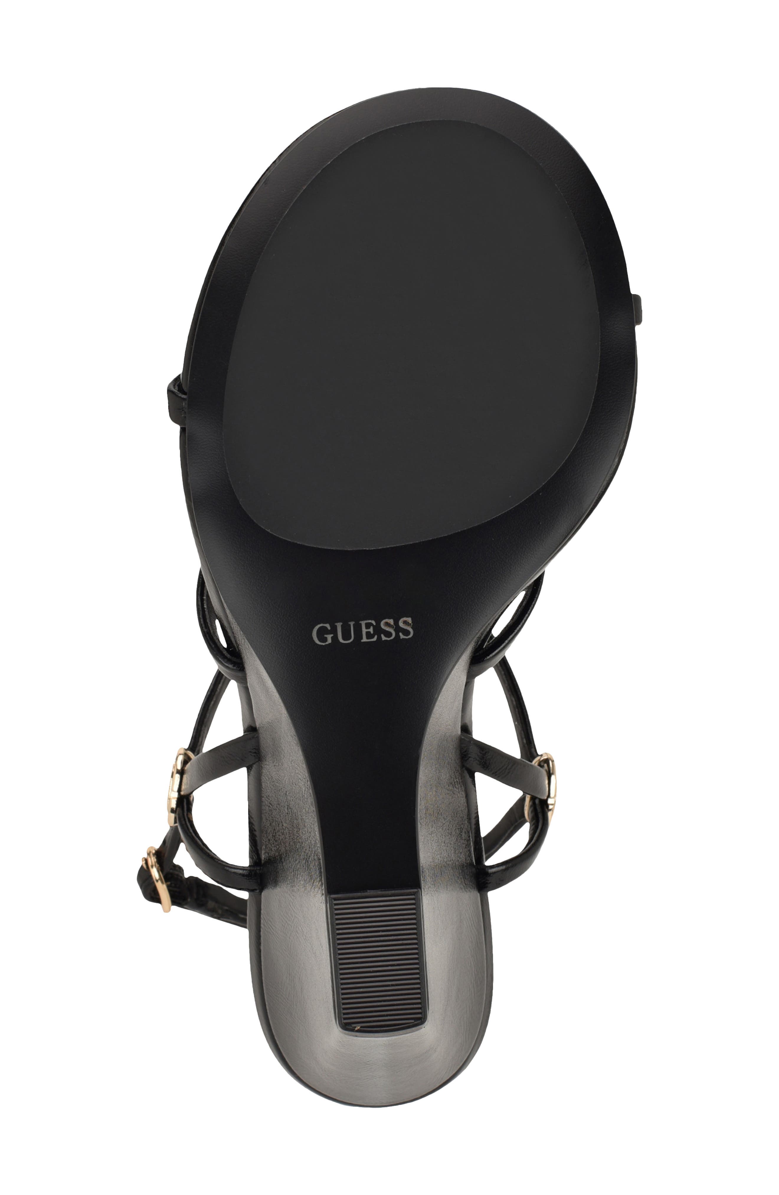 GUESS Devve Slingback Wedge Sandal, Alternate, color, Black