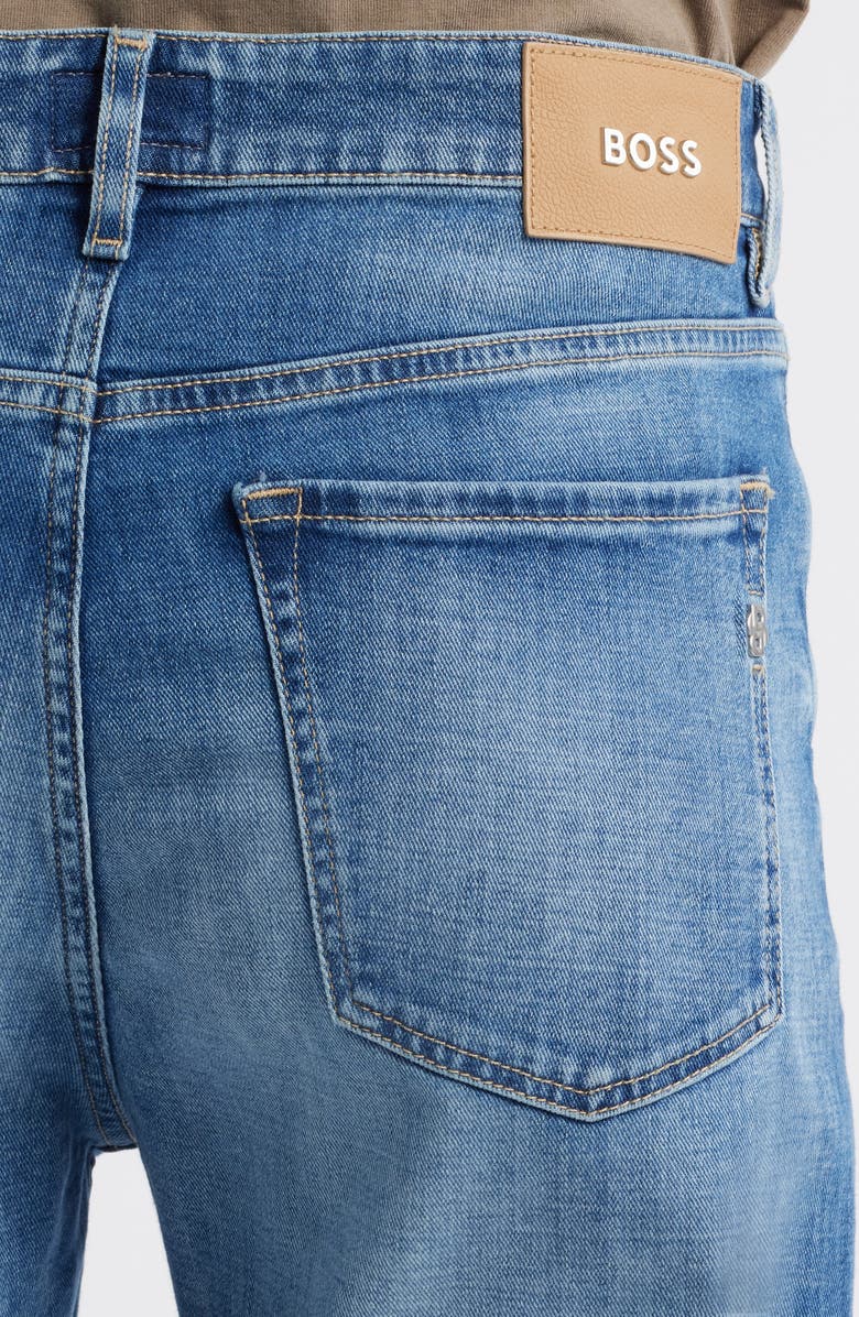 BOSS Ogden Straight Leg Jeans, Alternate, color, Bright Blue