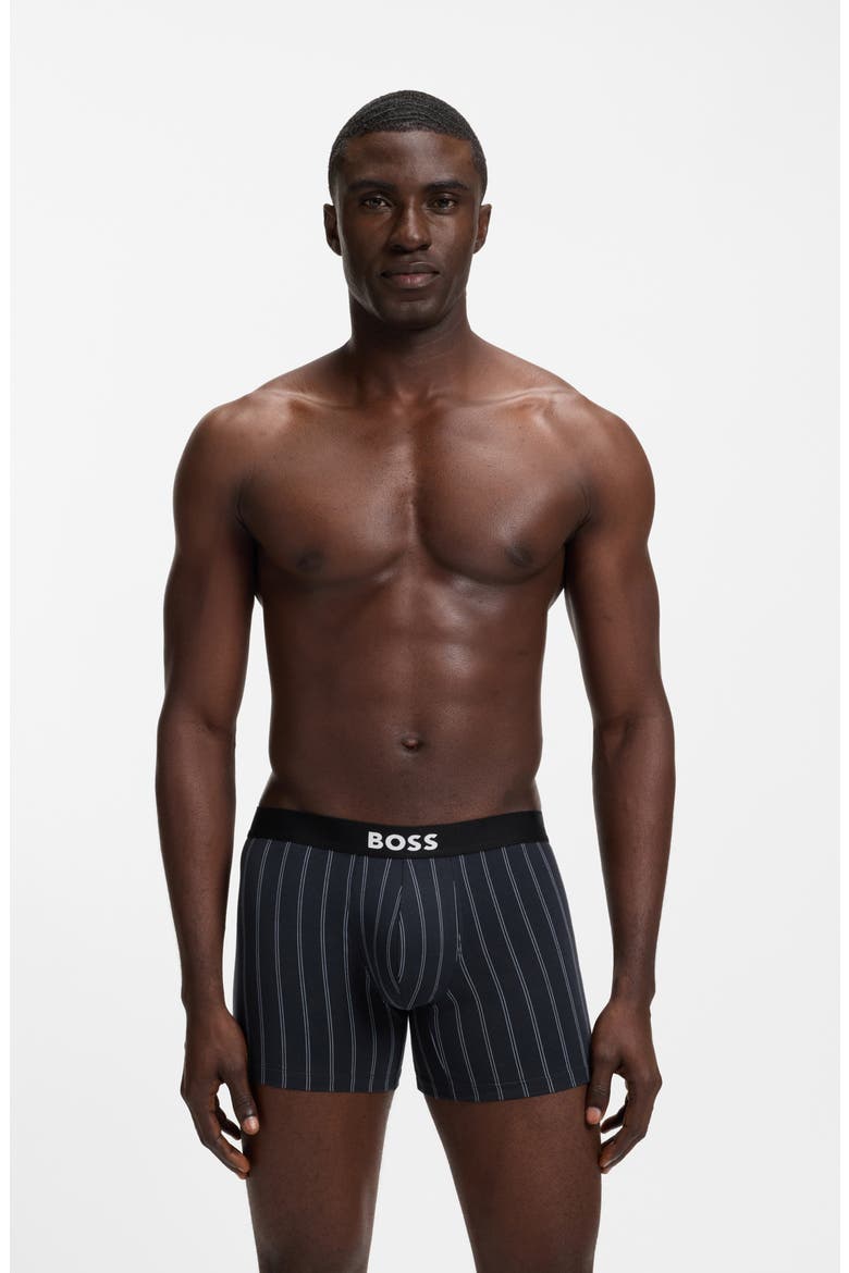 Assorted 3-Pack Power Stretch Cotton Boxer Briefs, Alternate, color, OPEN BLUE