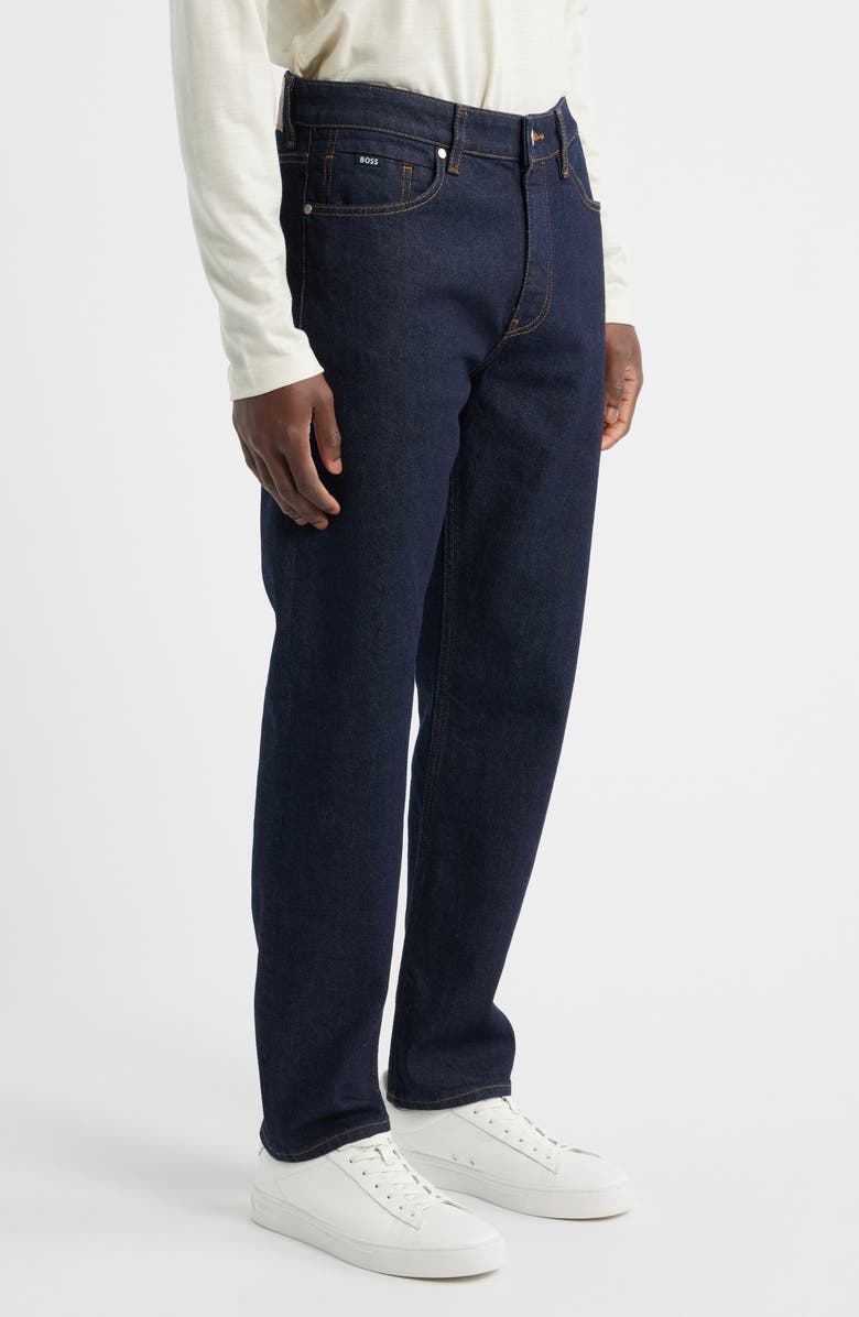 BOSS Ogden Straight Leg Jeans, Alternate, color, Navy