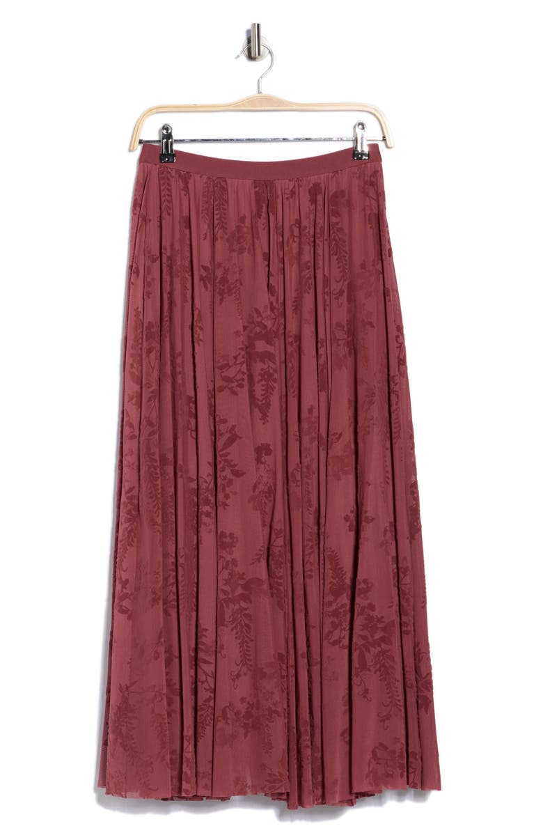 DR2 by Daniel Rainn Floral Mesh Maxi Skirt, Alternate, color, R048 Berry