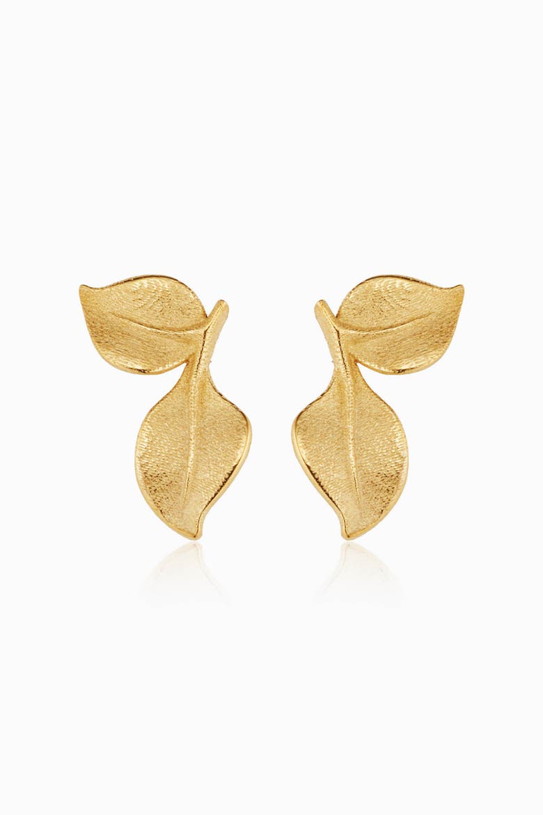14K Yellow Gold New Beginnings Stud Earrings, Main, color, Yellow Gold