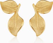 Oradina 14K Yellow Gold New Beginnings Stud Earrings