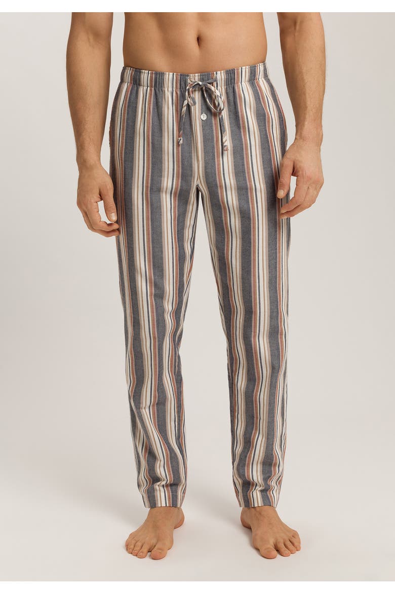 Cozy Comfort 100% Woven Cotton Flannel Pants, Alternate, color, Redwood Stripe