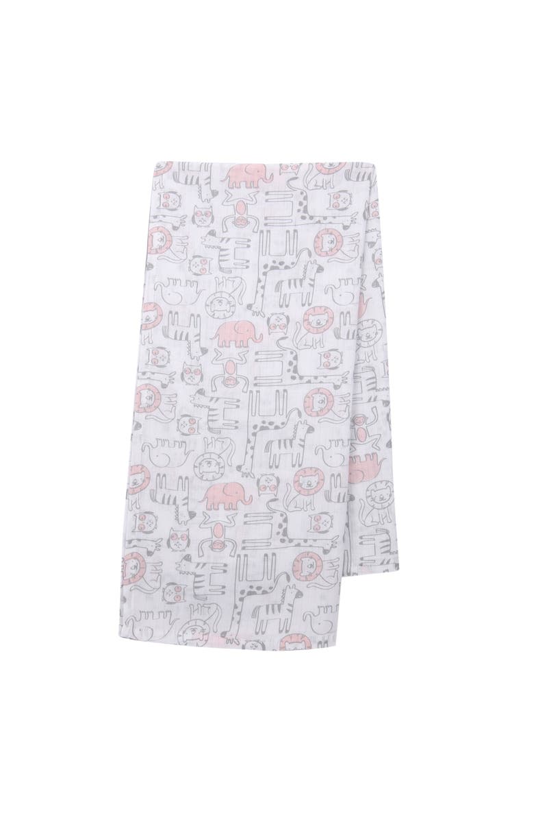 Lambs & Ivy 5 Piece Plush Infant/Newborn Baby Gift Bag with Swaddle, Alternate, color, Pink