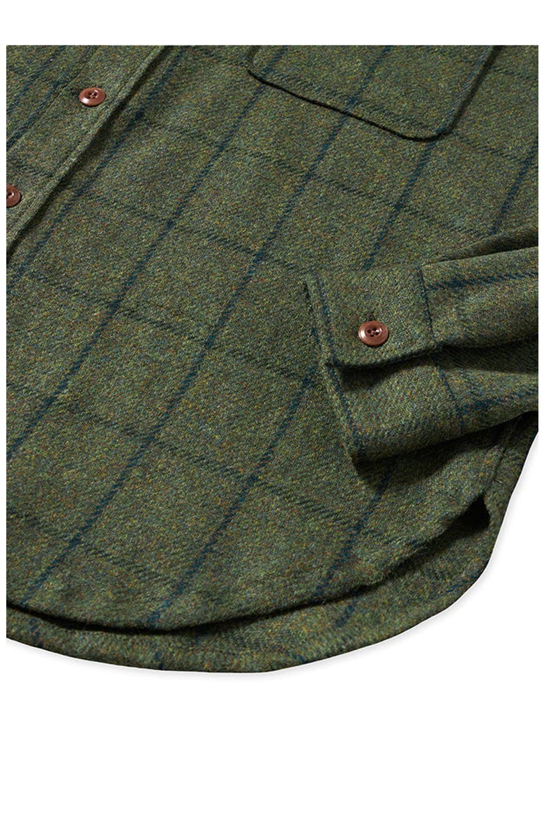 Classic Wool Check Overshirt, Alternate, color, Green