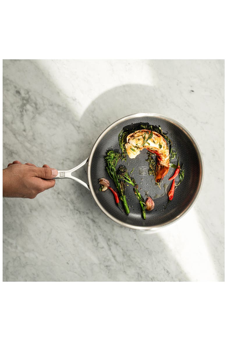Peak Nonstick Stainless Steel 12-Inch Fry Pan, Alternate, color, STAINLESS STEEL