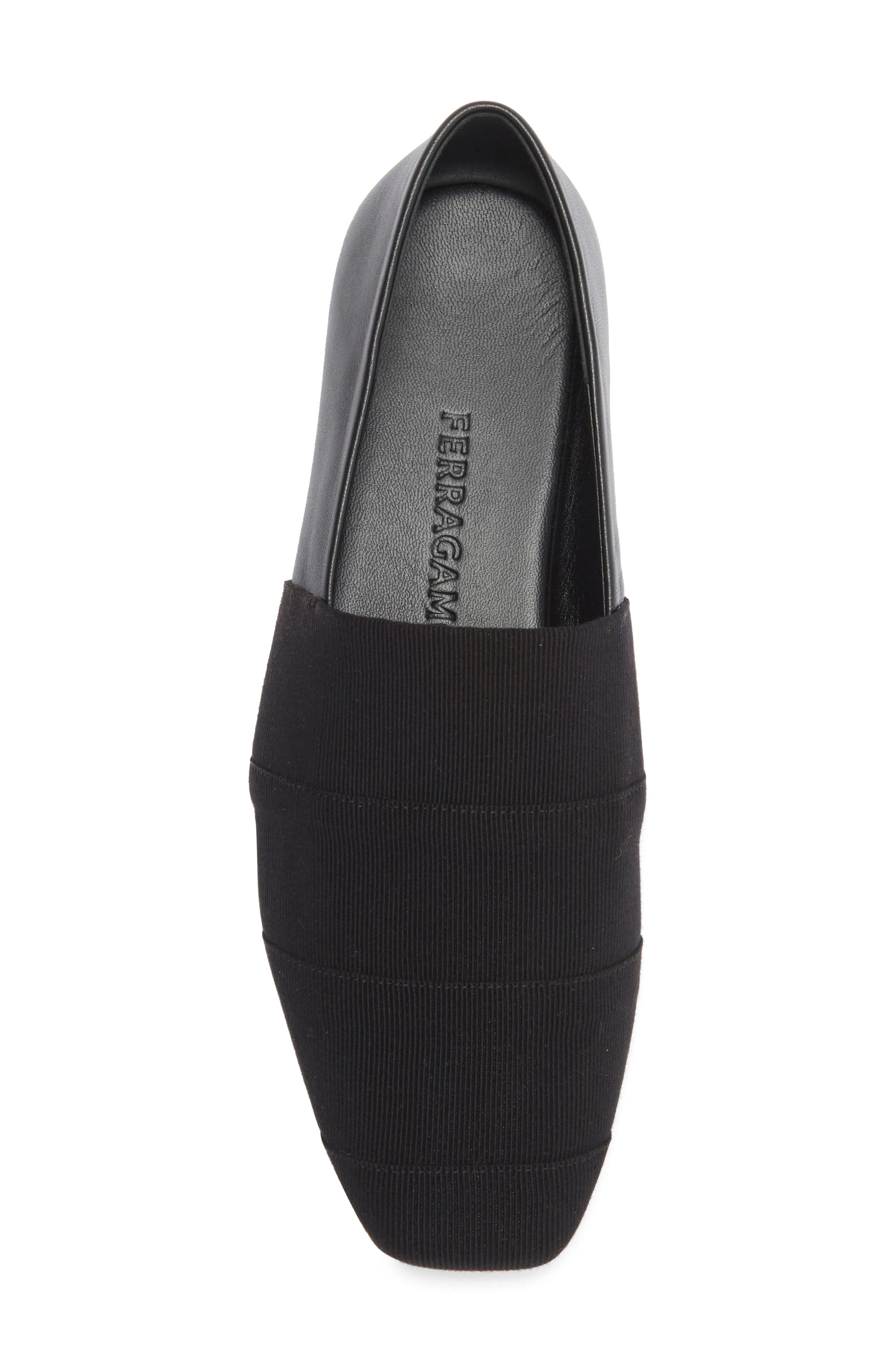 FERRAGAMO Alkes Flat Loafer, Alternate, color, Black