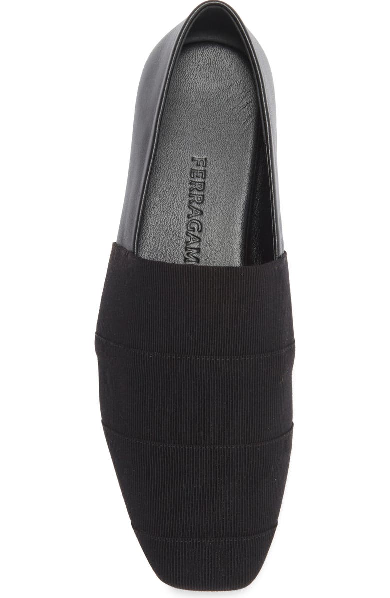FERRAGAMO Alkes Flat Loafer, Alternate, color, Black