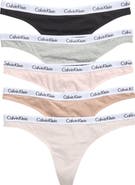 Calvin Klein Logo Thongs - Pack of 5