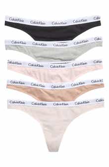 Calvin Klein Logo Thongs - Pack of 5