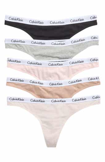 Calvin Klein Logo Thongs - Pack of 5