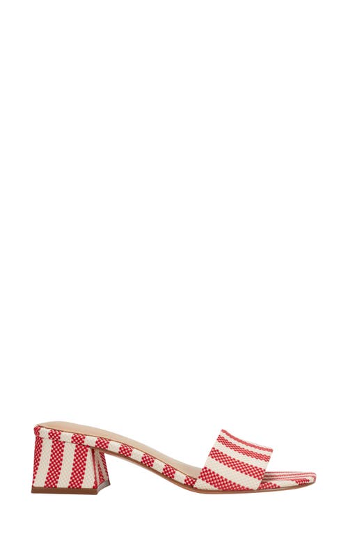 Marc Fisher Ltd Olysa Slide Sandal In Medium Red
