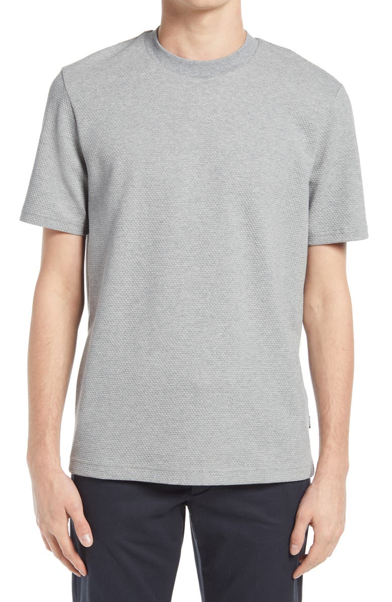 BOSS Tiburt 200 Textured T-Shirt, Main, color,