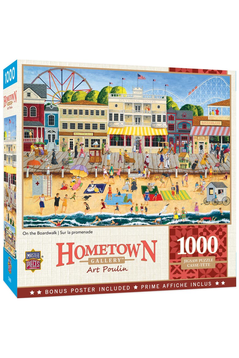 On the Boardwalk 1000 Piece Puzzle, Main, color, Multicolor