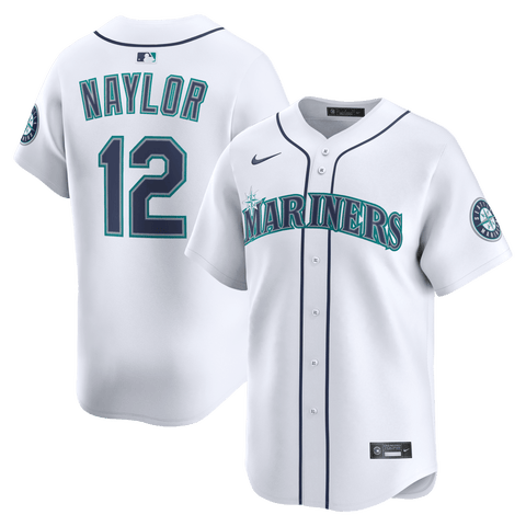 Men's Nike Josh Naylor White Seattle Mariners Home Limited Jersey