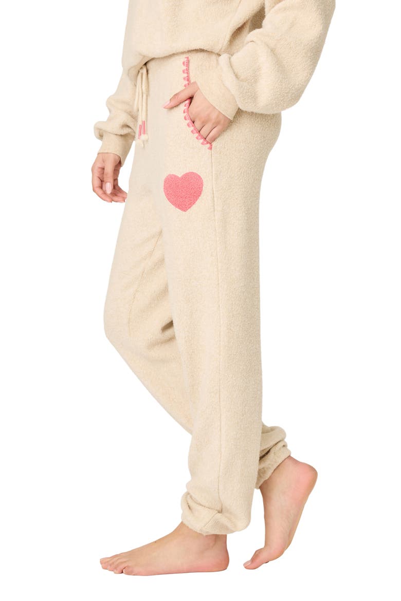 For the Mama Cotton Blend Pajama Pants, Alternate, color, LIGHT OATMEAL