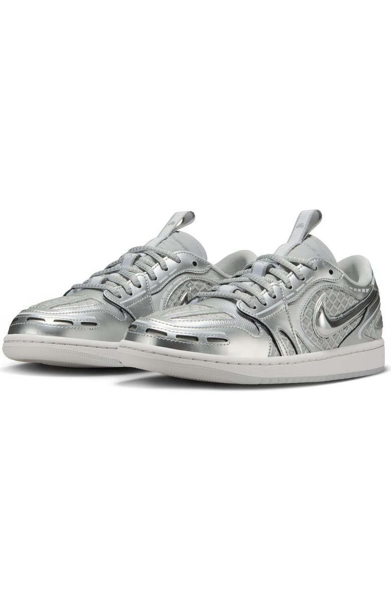 Jordan Air Jordan 1 Low Method of Make Sneaker, Main, color, Neutral Grey/ Metallic Silver