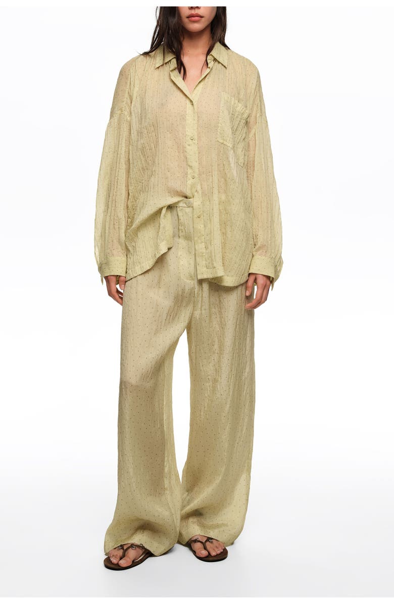 Bimba y Lola Mini Dots Jogger Trousers, Main, color, Dots Mini Olive