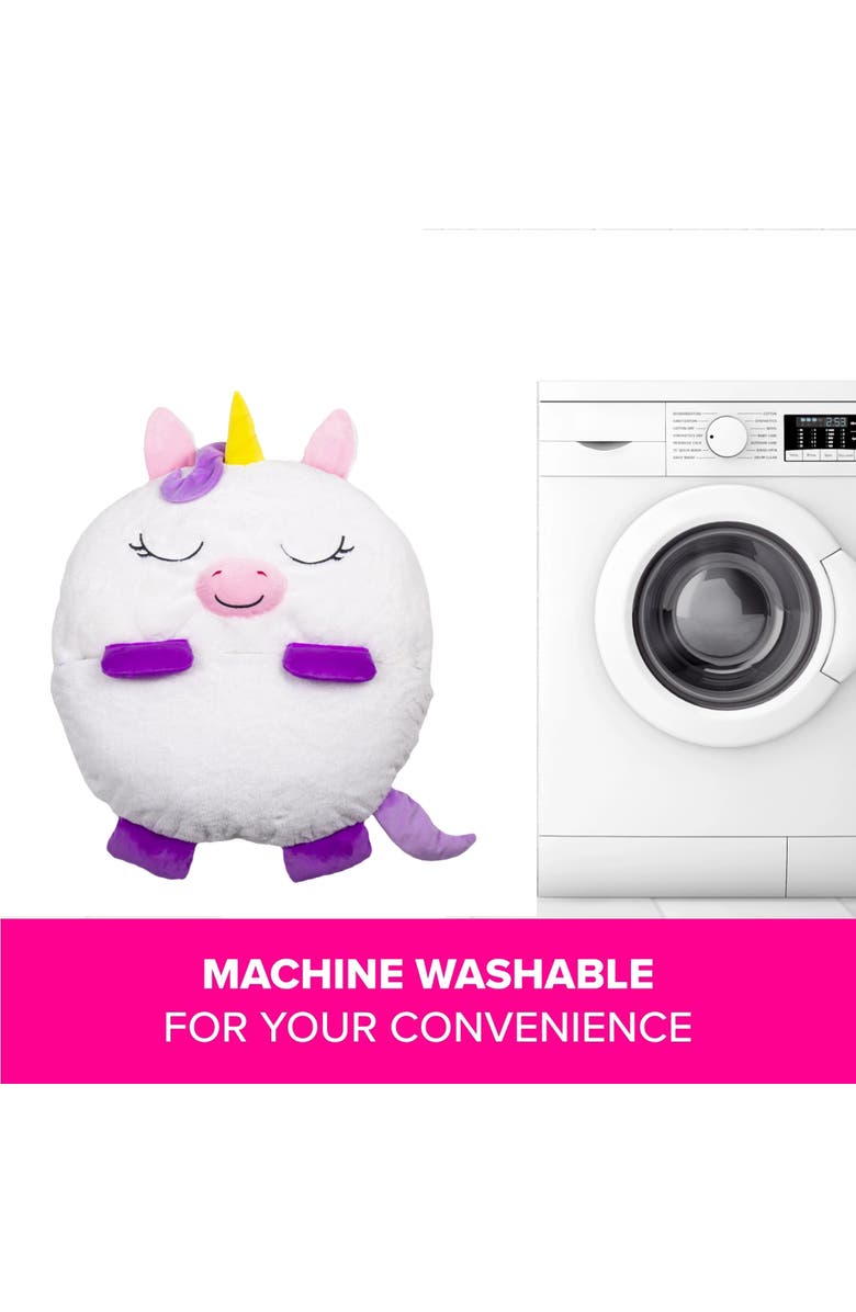 Happy Nappers White Unicorn 2In1 Pillow & Sleeping Bag Large 66X30 Inch, Kids 7+, Alternate, color, Multicolored