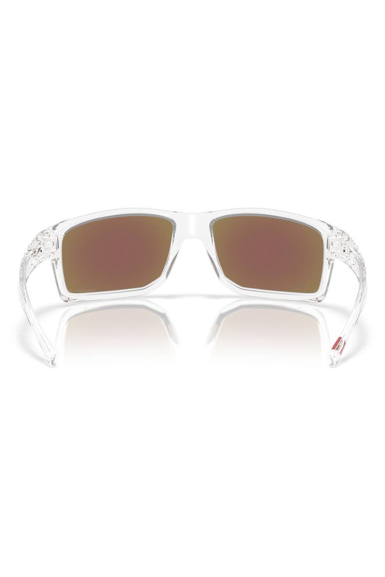 62mm Prizm™ Polarized Rectangular Sunglasses, Alternate, color, CLEAR