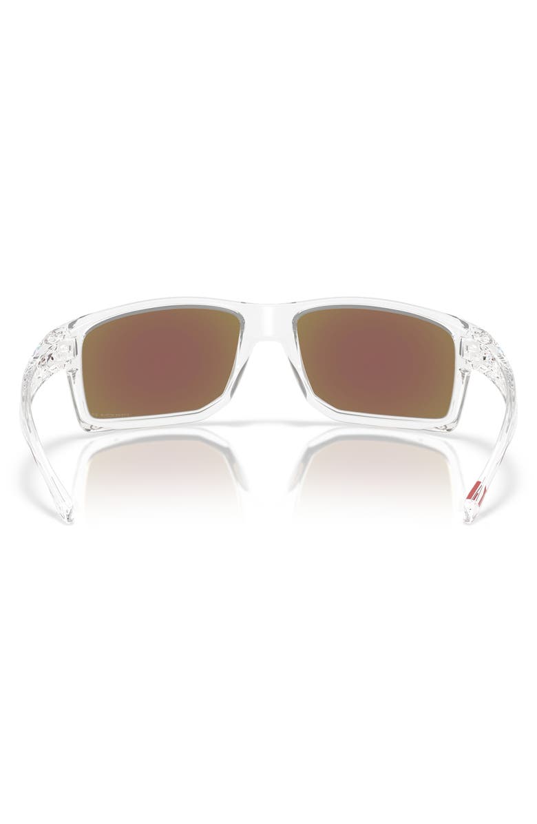 Oakley 62mm Prizm<sup>™</sup> Polarized Rectangular Sunglasses, Alternate, color, Clear