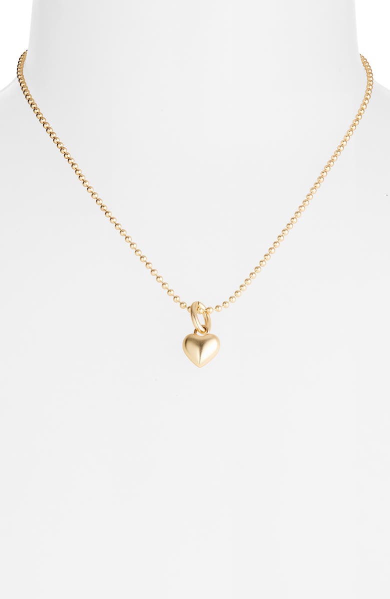 ROXANNE ASSOULIN The Itsy Bitsy Puffy Heart Ball Chain Necklace, Alternate, color, 