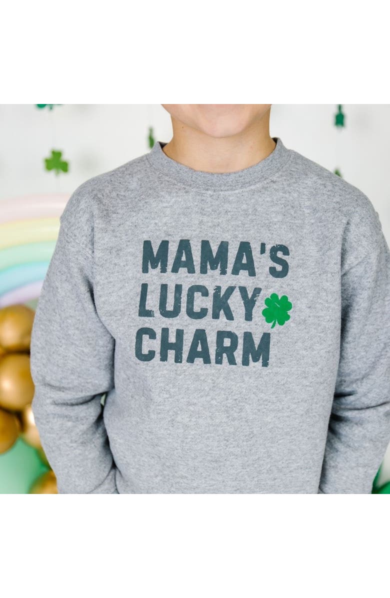 Sweet Wink Mama's Lucky Charm St. Patrick's Day Sweatshirt, Alternate, color,