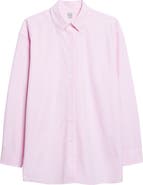 TOTEME Classic Tumbled Stripe Organic Cotton Button-Up Shirt