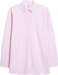 TOTEME Classic Tumbled Stripe Organic Cotton Button-Up Shirt