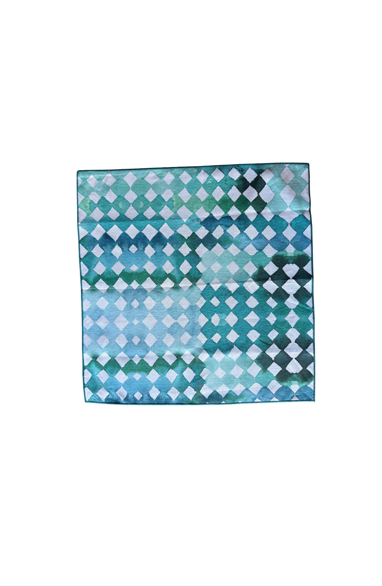 Goldie Home Blue Diamond Napkin Set of 4, Alternate, color, Blue