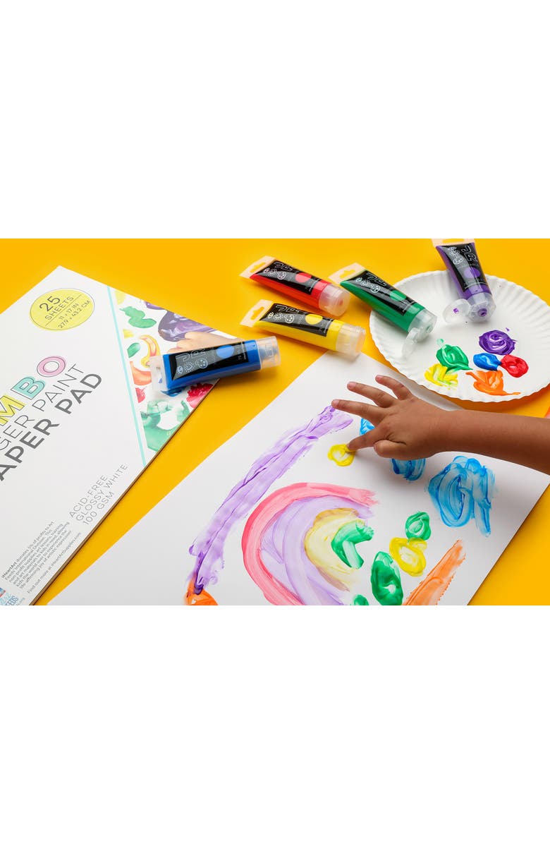 BRIGHT STRIPES Junior Finger Painting Set, Alternate, color,