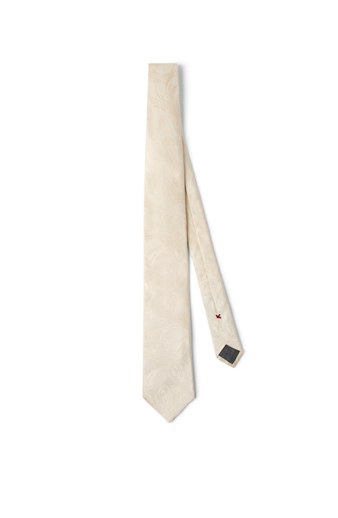 Silk tie with pattern