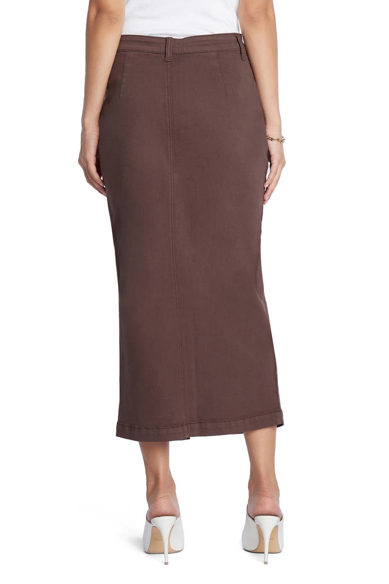 Carin Denim Maxi Skirt, Alternate, color, COCOA