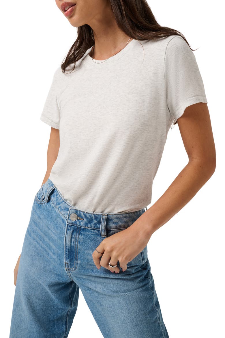 Cloud Crewneck T-Shirt, Alternate, color, HEATHER LIGHT GREY