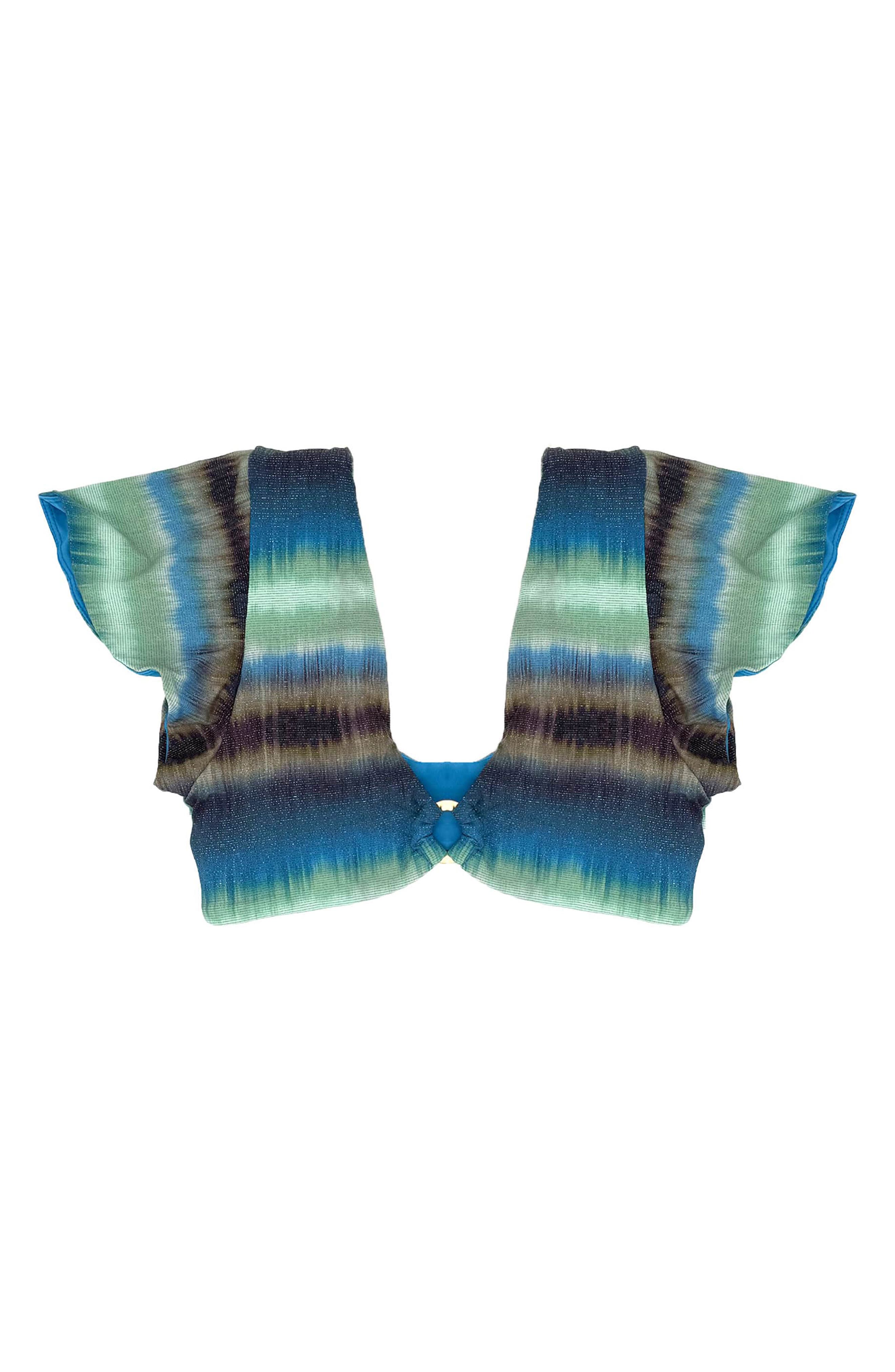 Cosita Linda Ruffle Cap Sleeve Bikini Top
