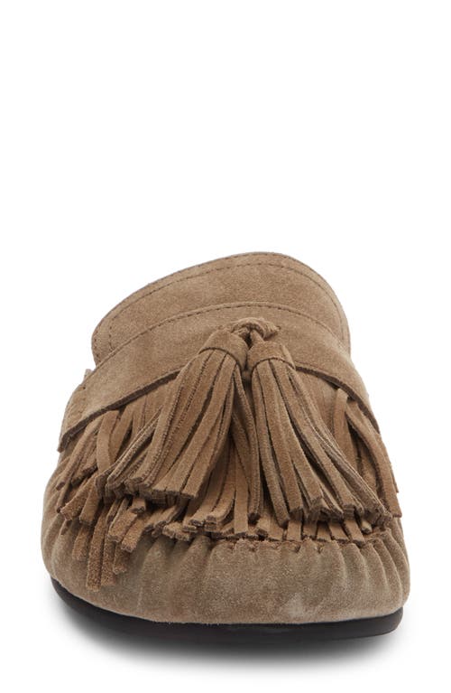 Jeffrey Campbell Toggle Fringe Mule In Brown