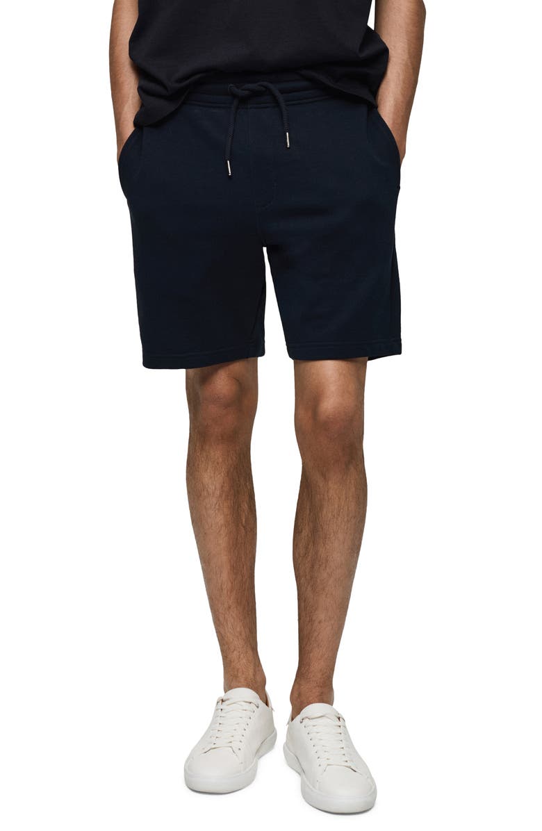 MANGO Jogger Cotton Bermuda Shorts, Main, color, 