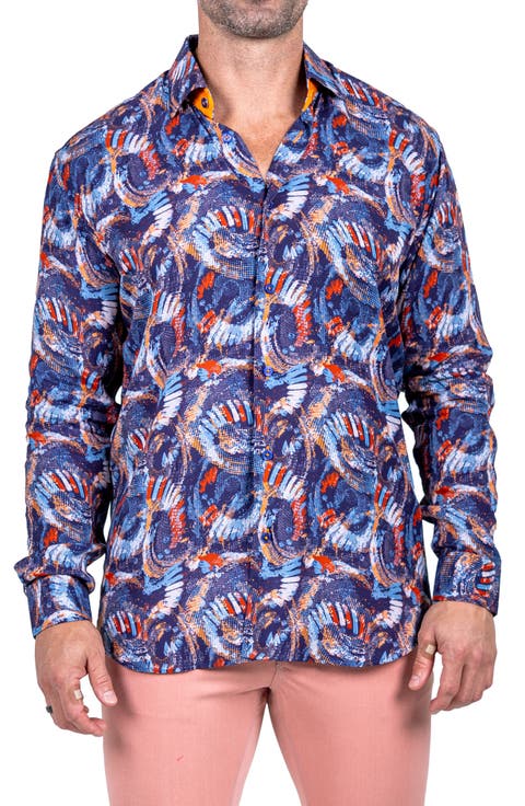 Fibonacci Marthyr 0278 Contemporary Fit Button-Up Shirt