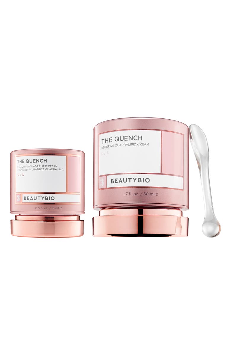 BeautyBio The Quench Restoring Quadralipid Cream Set-$175 Value, Main, color, 