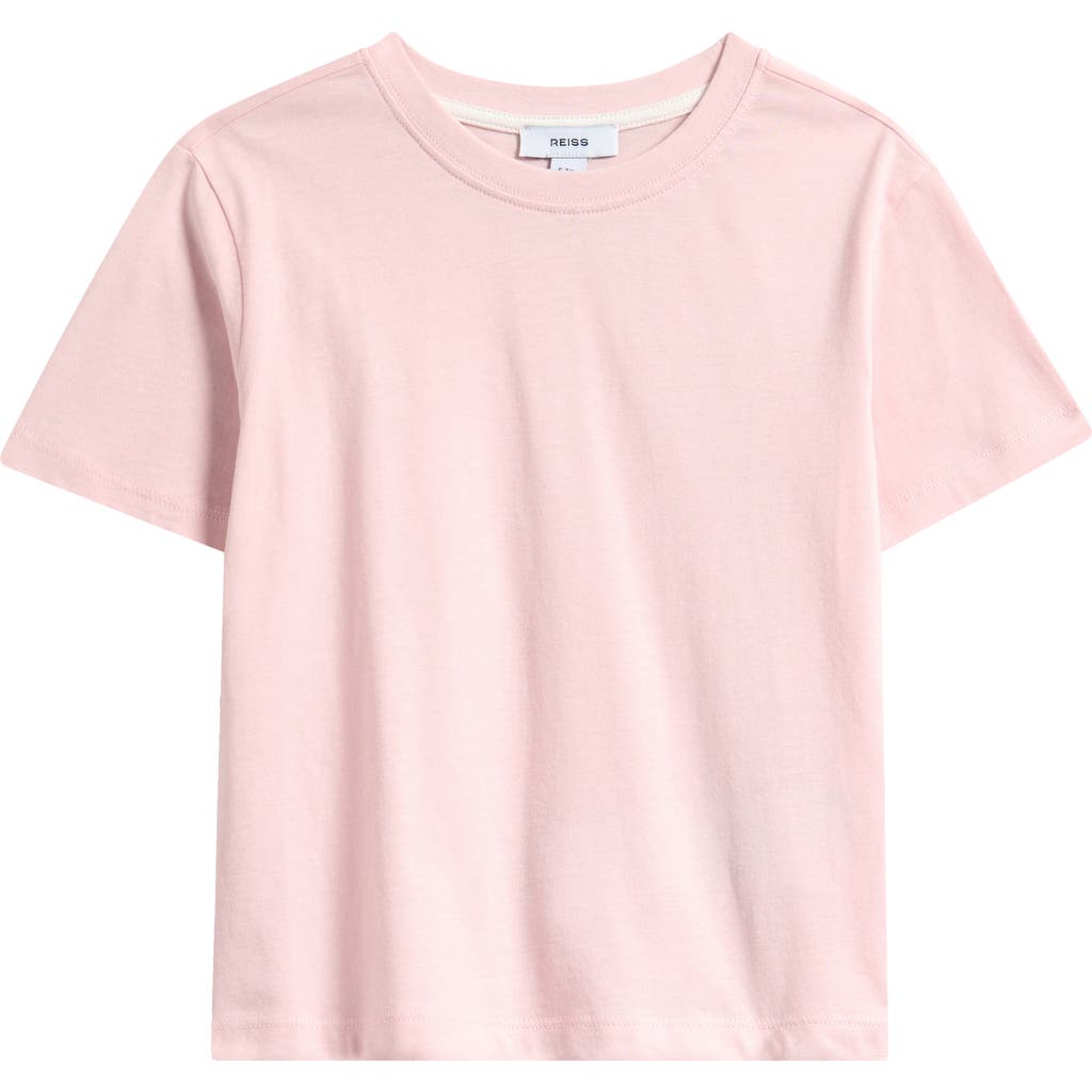 Reiss Kids' Belle Cotton T-shirt In Pink