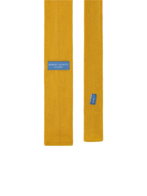 Robert Talbott Redford Silk Knit Necktie In Gold