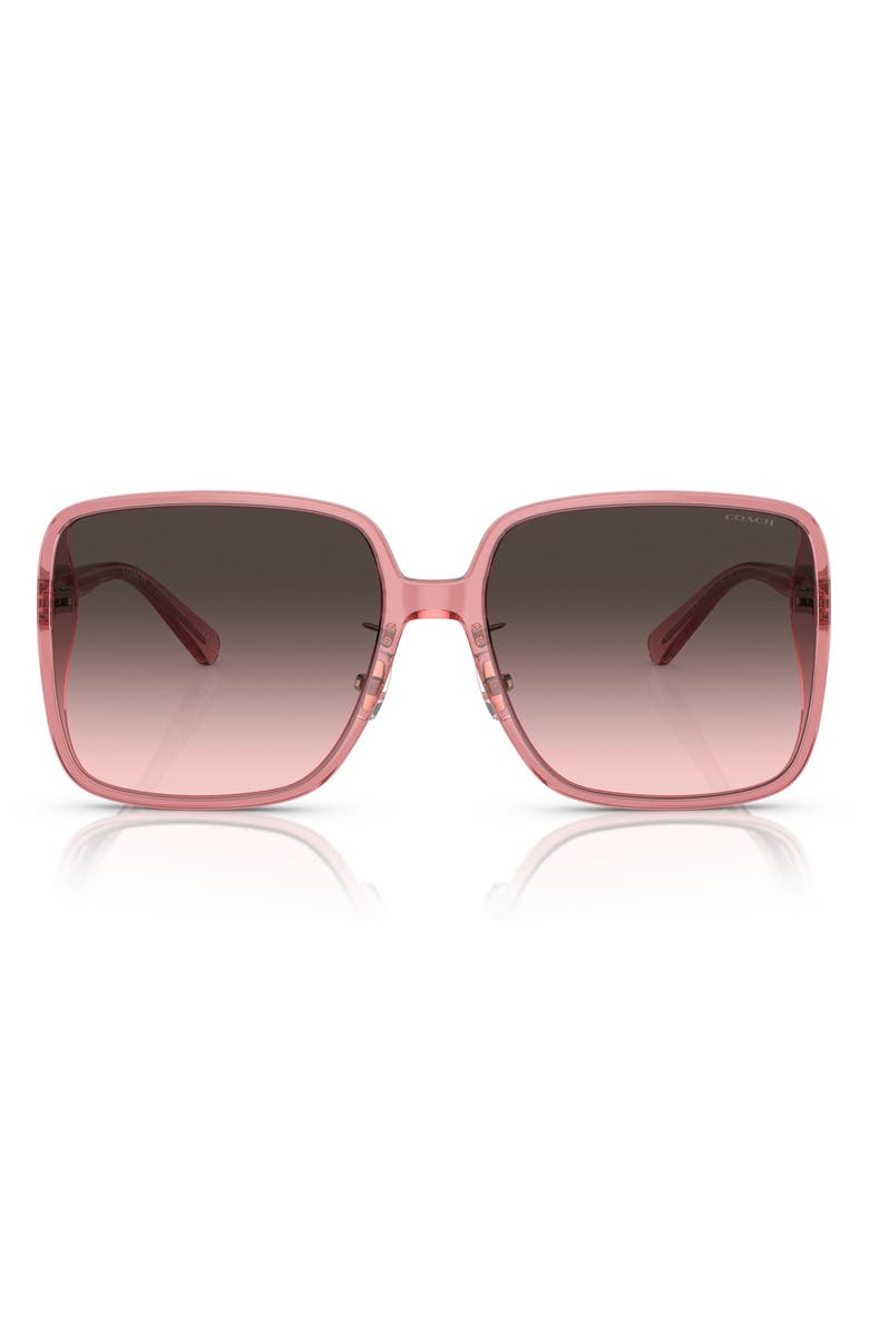 COACH 61mm Gradient Square Sunglasses, Alternate, color, 