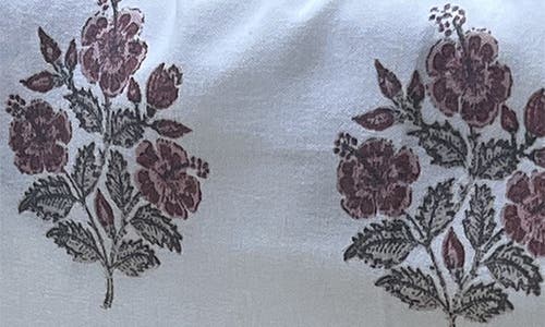 Artisan 34 Floral Print 6-piece Microfiber Sheet Set In Blue