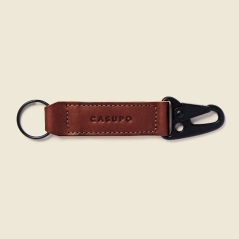 Leather Keychain with Lobster Hook