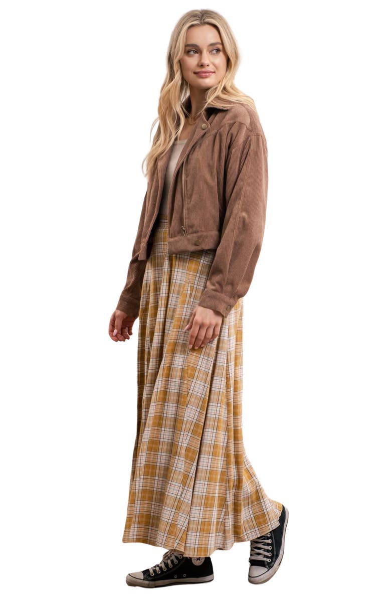 Blu Pepper Corduroy Crop Moto Jacket, Alternate, color, 