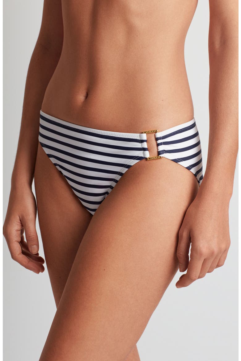 Stripe Ring Bikini Bottoms, Alternate, color, NAVY WHITE