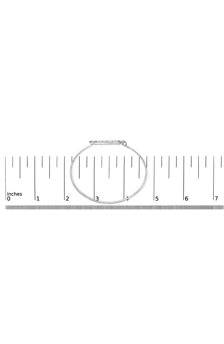 Haus of Brilliance Silver 1/5 Cttw Diamond Mom Bangle Bracelet, Alternate, color, White