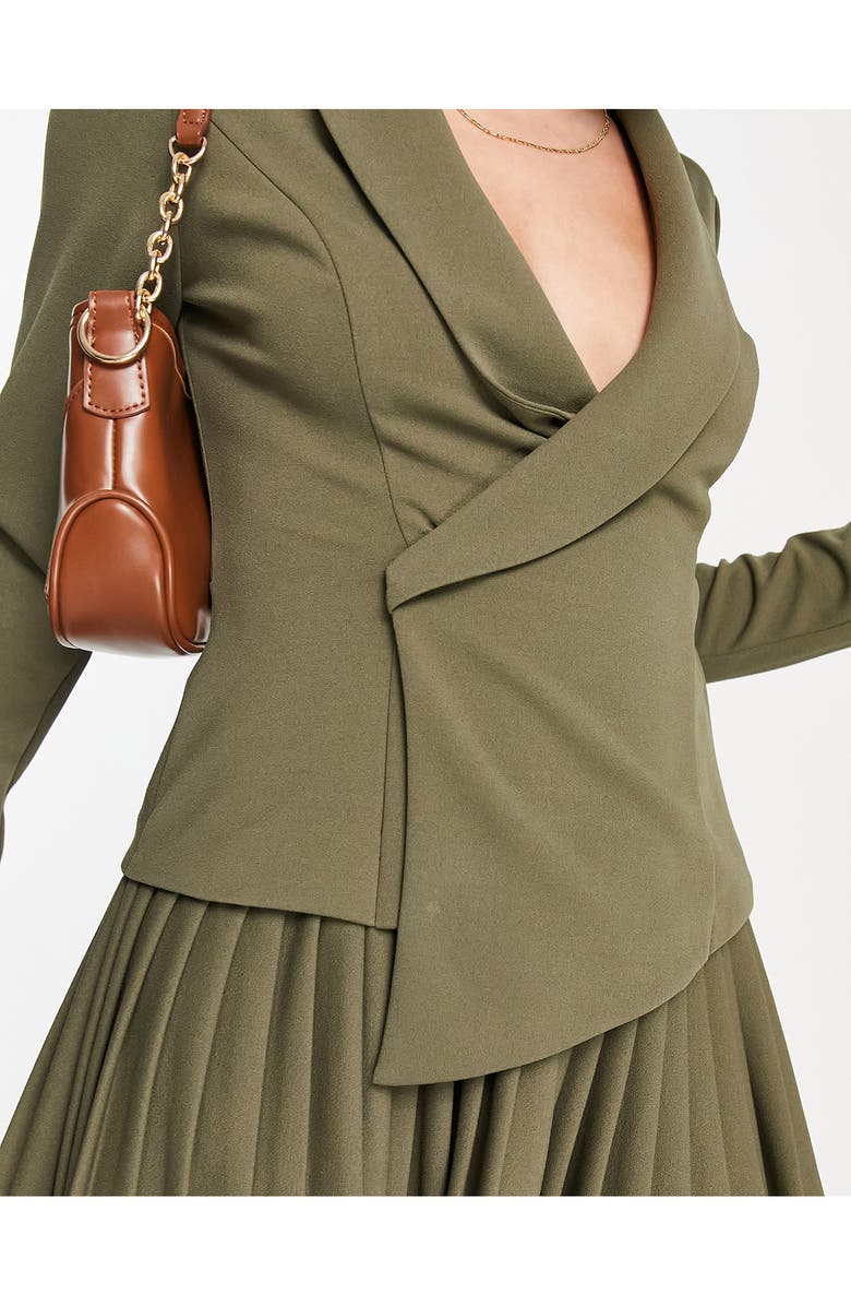 ASOS DESIGN Pleated Skater Minidress, Alternate, color, 